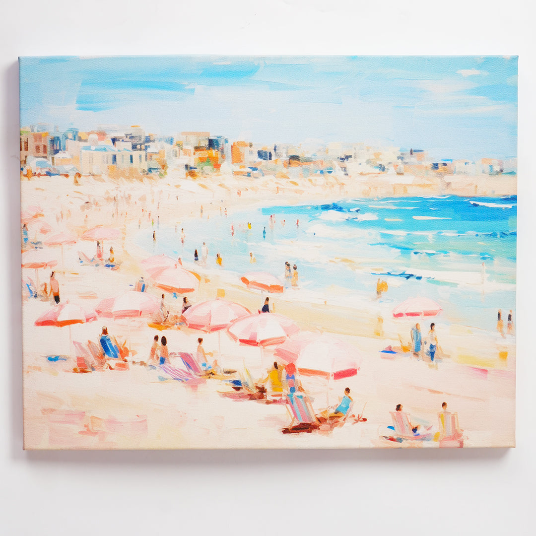 Coastal Beach & Umbrellas