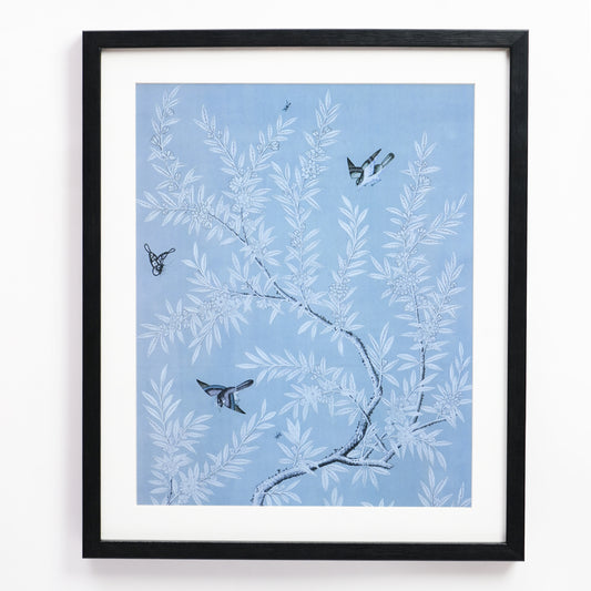 Birdy Wall Art Blue & White Chinoiserie