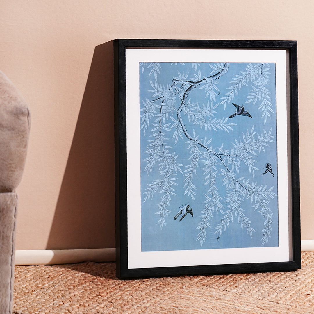 Blue & White Chinoiserie Art Frame