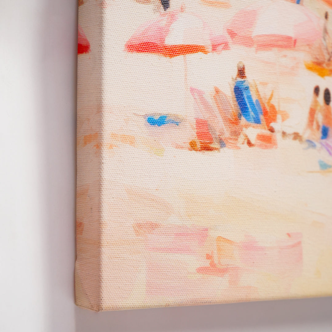 Coastal Beach & Umbrellas