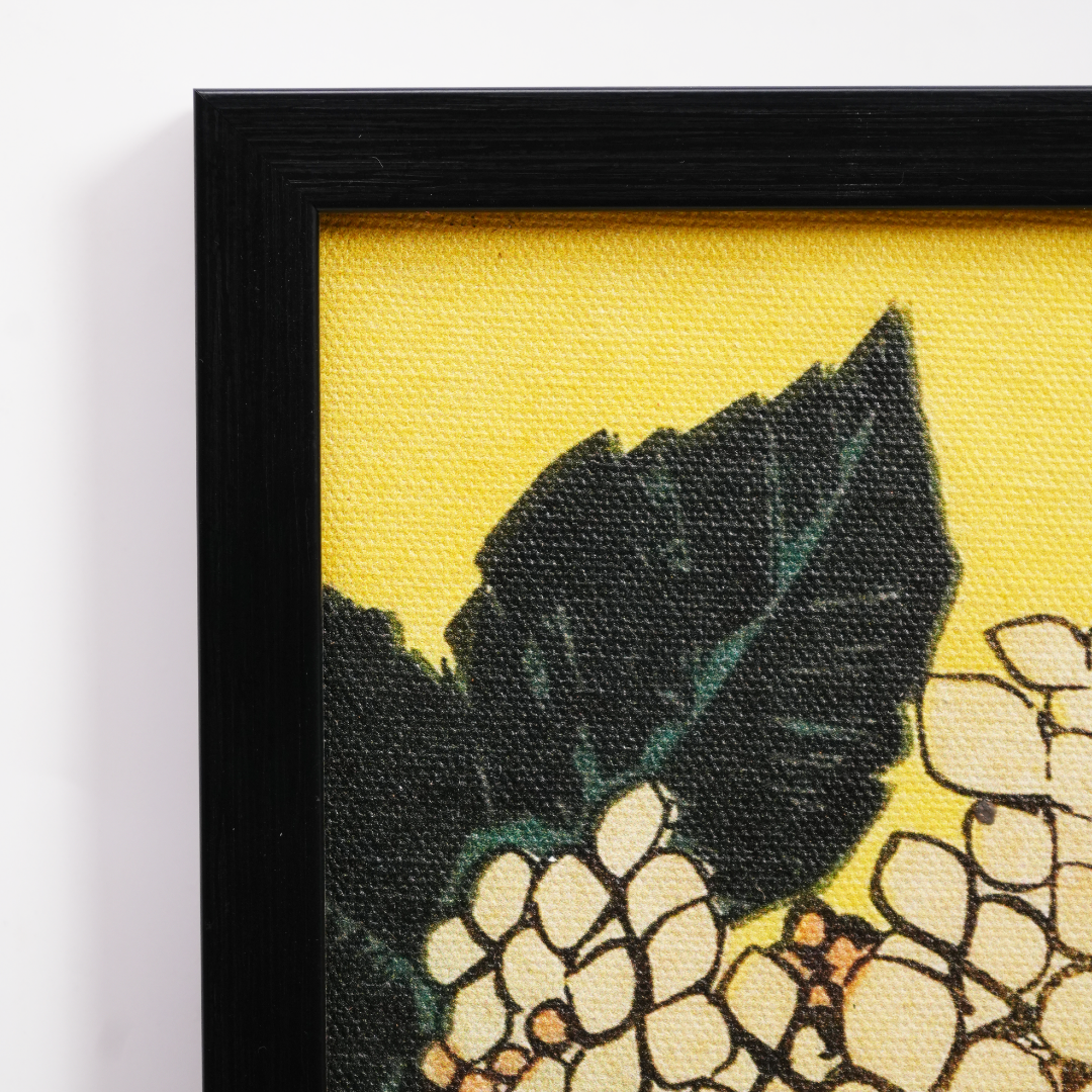 Katushika Hokusai’s “Hydrangeas and Swallow”