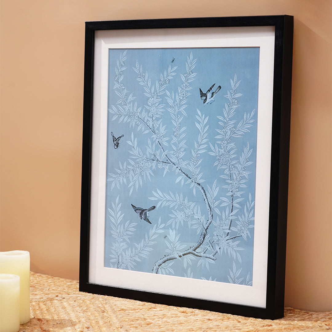 Blue & White Chinoiserie Art Frame