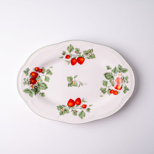 Birdy Fine Bone China Strawberry Platter
