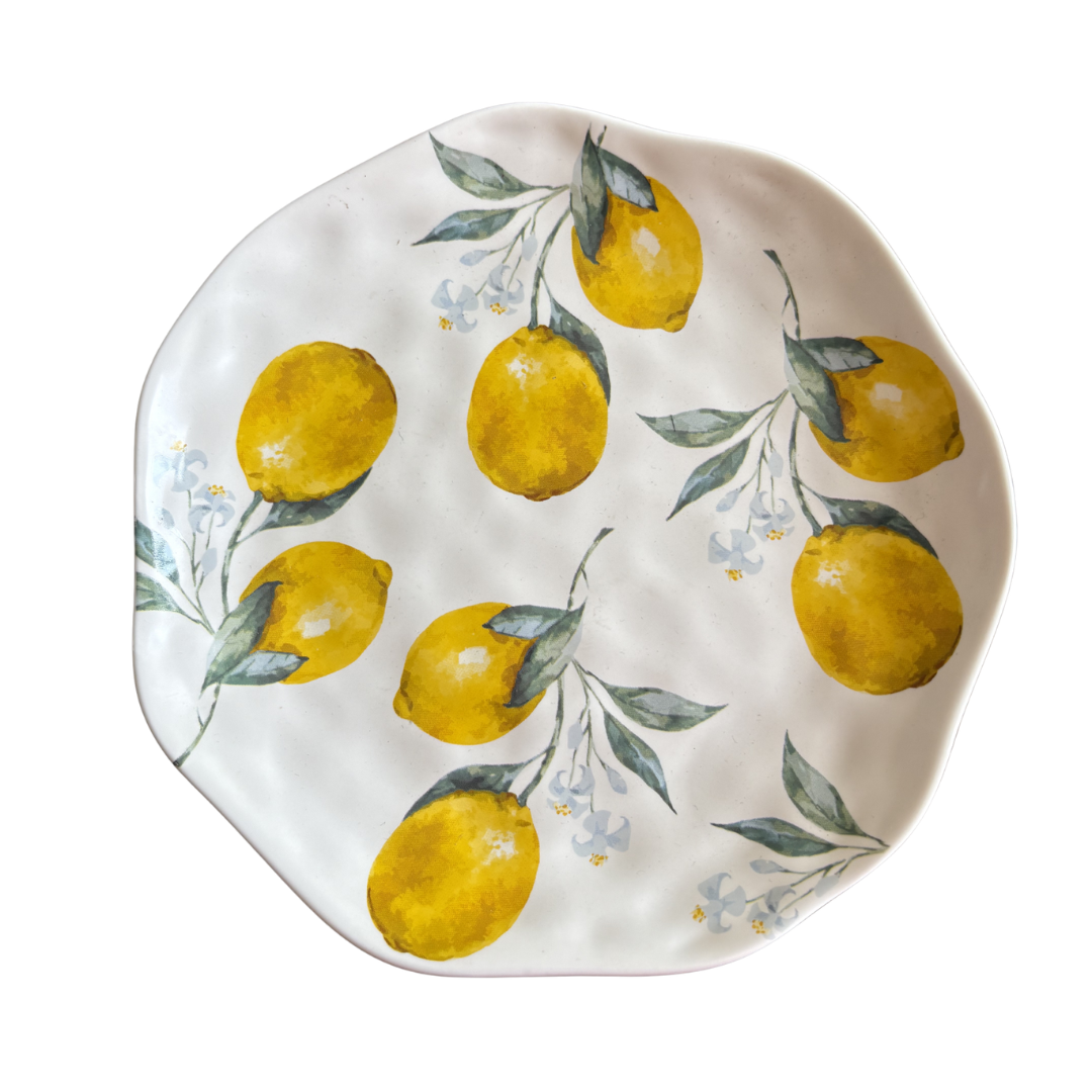 Ceramic Lemon Design Plate