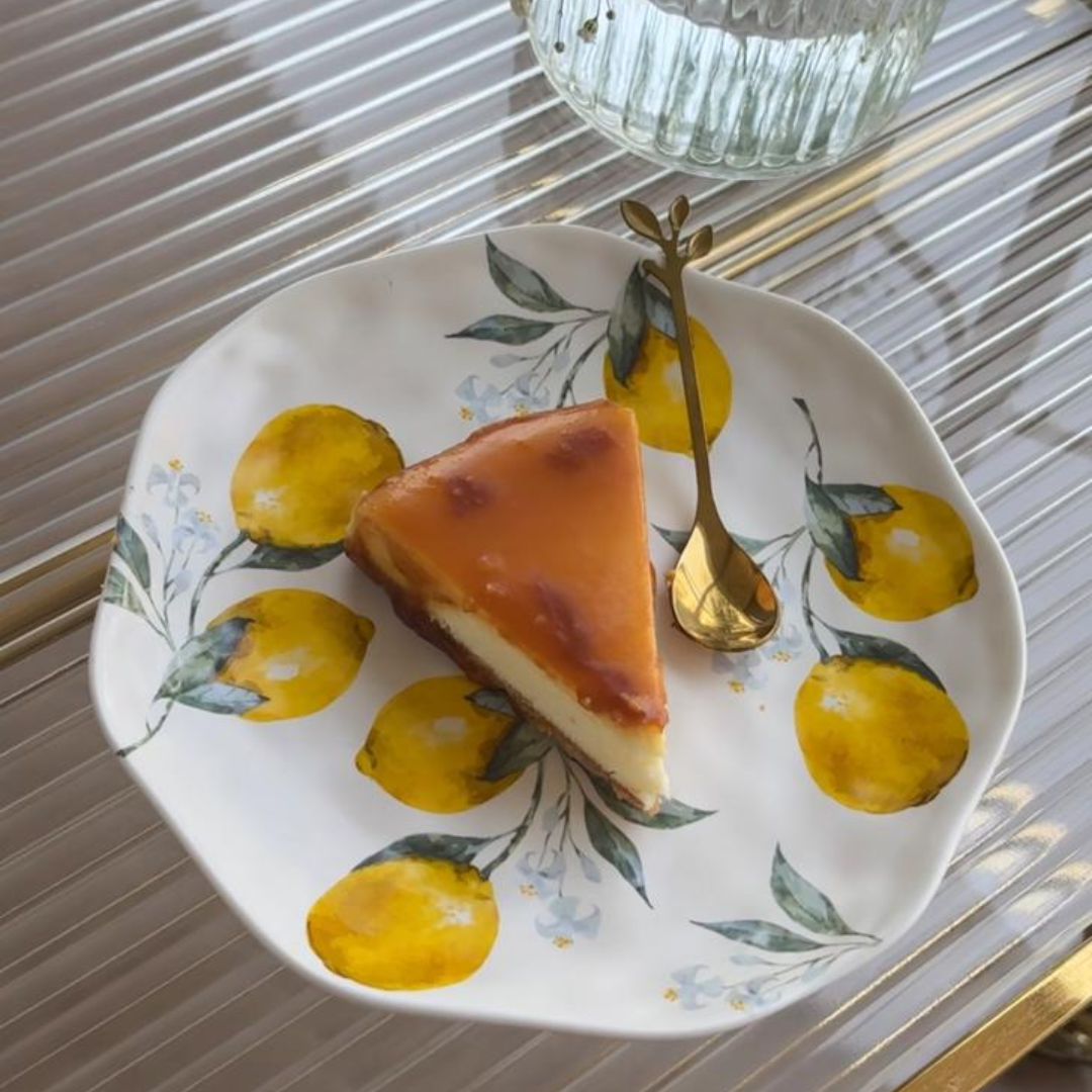 Ceramic Lemon Design Plate