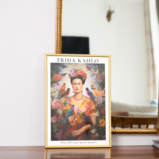Birdy Wall Art Frida Kahlo Portrait With Birds