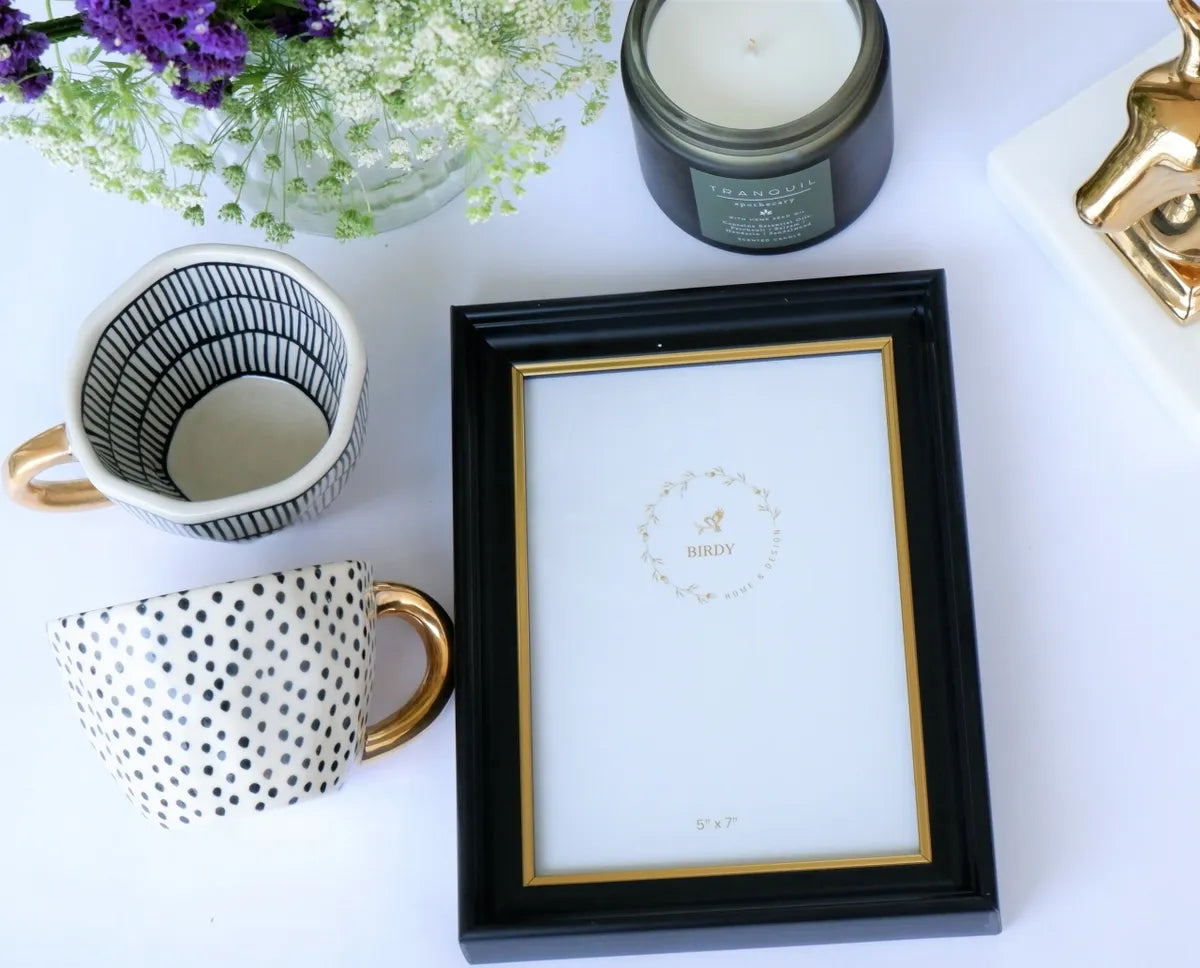 Arthur Black & Gold Picture Frame