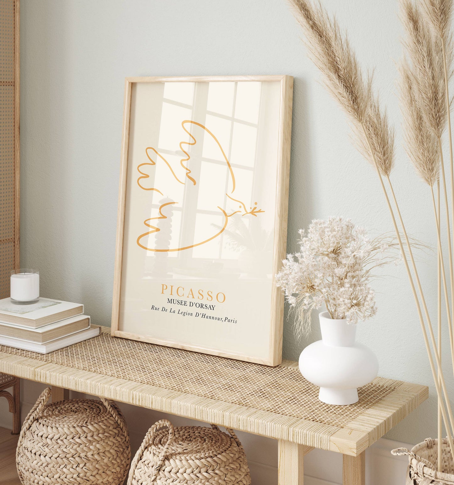 Orange & Yellow Gallery Wall Museum Set of 6