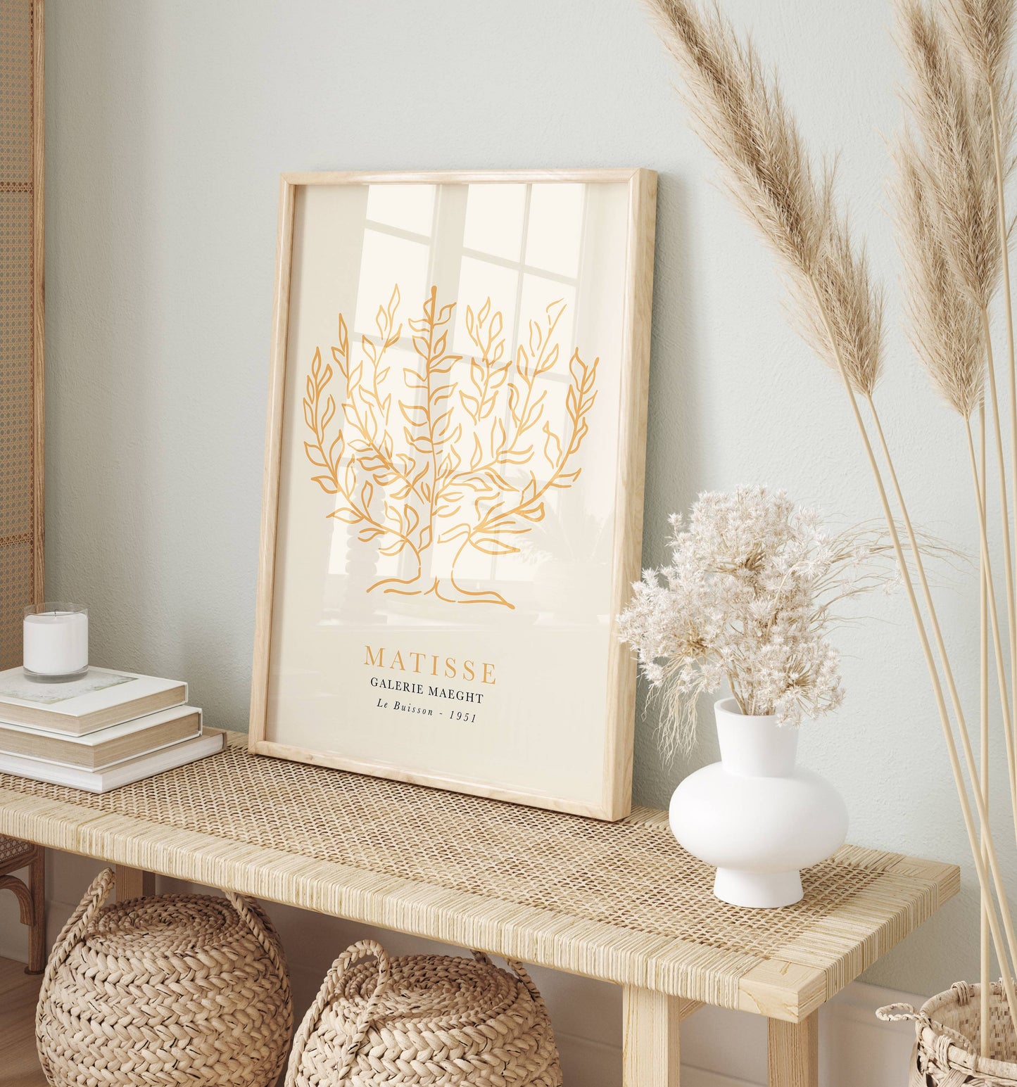 Orange & Yellow Gallery Wall Museum Set of 6